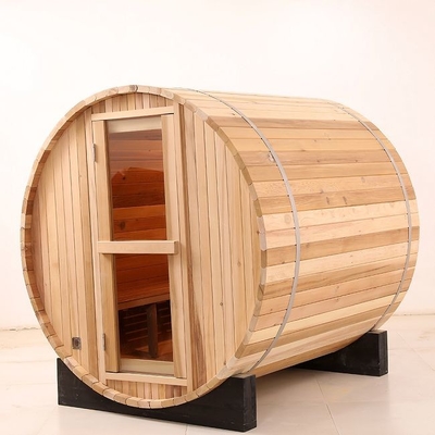 Stevige Houten Traditionele Heater Barrel Outdoor Steam Sauna 8 Persoon