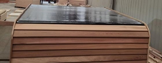 6000W de Sauna van Heater Cube Shape Dry Steam van het dollekervelfornuis buiten Houten