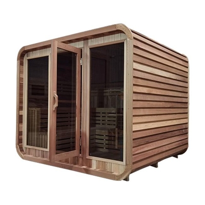 6000W de Sauna van Heater Cube Shape Dry Steam van het dollekervelfornuis buiten Houten