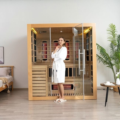 Stevige Houten Infrarode de Stoomsauna 4 van de Dollekervel Binnencombinatie Persoon
