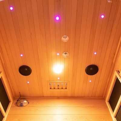 Binnen Houten Kleine Infrared &amp; Stoomcombinatiesauna 2 Persoon