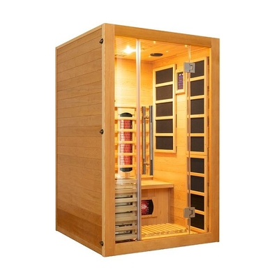 Binnen Houten Kleine Infrared &amp; Stoomcombinatiesauna 2 Persoon