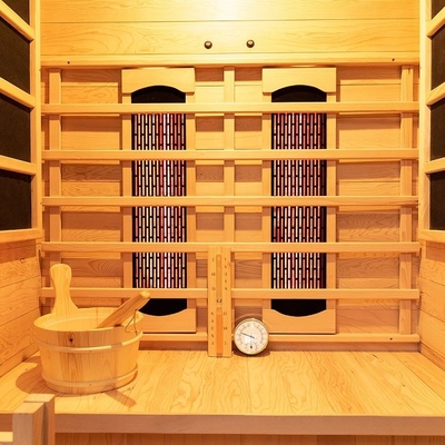 Binnen Houten Kleine Infrared &amp; Stoomcombinatiesauna 2 Persoon