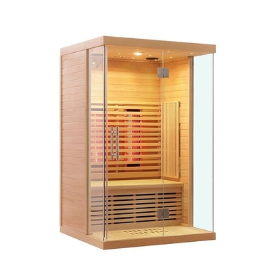 Volledig Spectrum en Koolstof Heater Solid Wood 2 Persoons Infrarode Sauna voor Huis