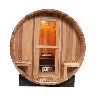 Canadese Rode OEM van de de Saunasteun van Cedar Wood Traditional Steam Barrel Openluchtodm