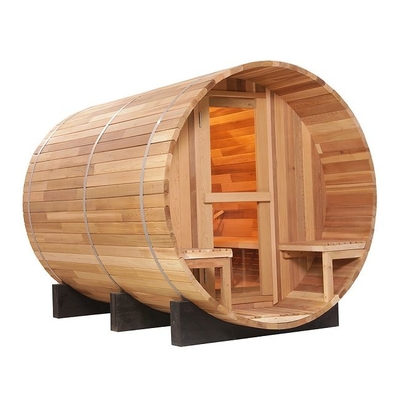 Canadese Rode OEM van de de Saunasteun van Cedar Wood Traditional Steam Barrel Openluchtodm
