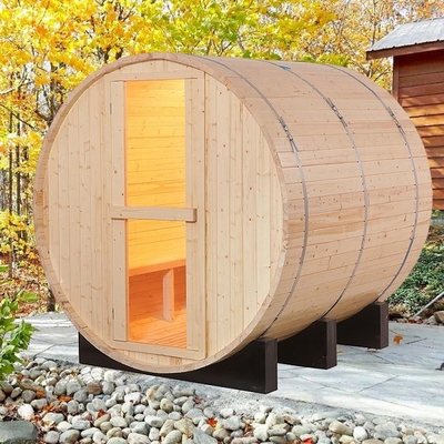 Van het de Stoomvat van Commerical Openluchttradtional van het dollekervel Houten Huis Sauna 6 Persoon