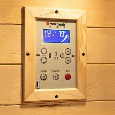 Luxe Stevige Houten Canadese Dollekervel 1 Infrarode de Sauna Houten Klein van het Persoonshuis
