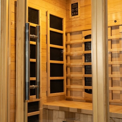 Houten Binnen1750w 2 Lage EMF van de Persoons Infrarode Sauna