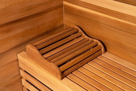 Openlucht Schitterende Dollekervel Cedar Wood de Sauna van de 5 - 6 Personenstoom met Dak