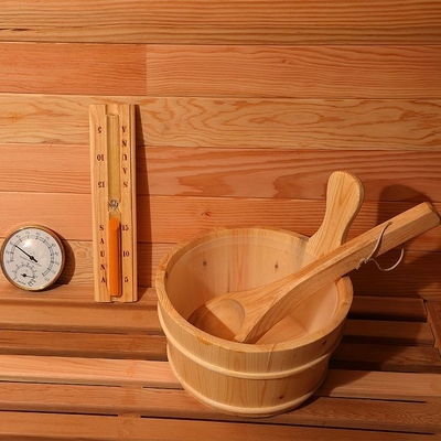 De grote Stevige Houten Traditionele Sauna van het Stoom Openluchtvat met 6KW-Fornuis