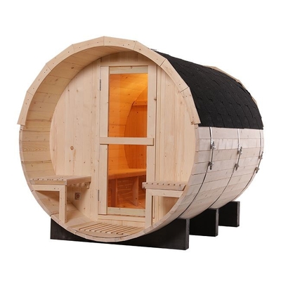 De grote Stevige Houten Traditionele Sauna van het Stoom Openluchtvat met 6KW-Fornuis