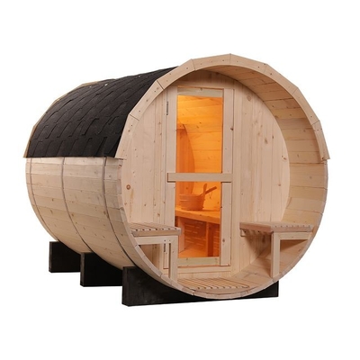 De grote Stevige Houten Traditionele Sauna van het Stoom Openluchtvat met 6KW-Fornuis