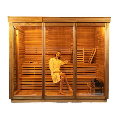 OEM &amp; ODM Houten Openlucht Droge Sauna met het Elektrische Fornuis van 9KW