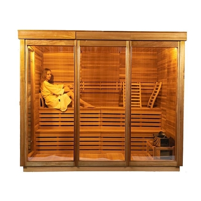 OEM &amp; ODM Houten Openlucht Droge Sauna met het Elektrische Fornuis van 9KW