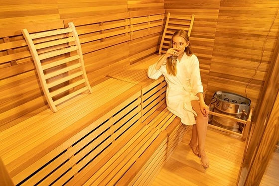 OEM &amp; ODM Houten Openlucht Droge Sauna met het Elektrische Fornuis van 9KW