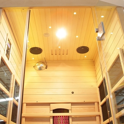 Transparante Aangemaakte Glas Verre Infrarode Sauna 0°C - Werkende de Temperatuurwaaier van 65°C