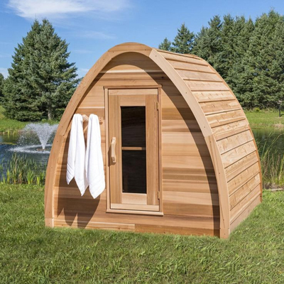 De Openlucht Droge Sauna van Mini Red Cedar Solid Wood voor Persoon 2 - 4