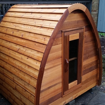 De Openlucht Droge Sauna van Mini Red Cedar Solid Wood voor Persoon 2 - 4