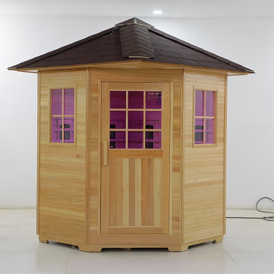 Canadese Dollekervel/Rode Cedar Material Low-EMF Infrarode Sauna 100 - 178kg-Capaciteit