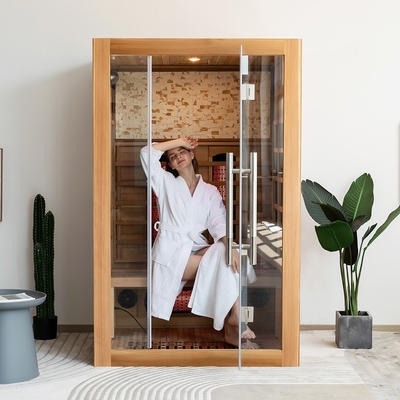 De Luxe van de fabrieksleverancier ontspant Houten veel Infrarode Saunazaal voor Persoon 2