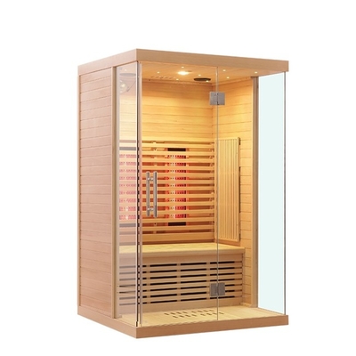 Volledige Spectrum en Koolstofcomité Zaal 2 van de Dollekervel Verre Infrarode Sauna Persoonsgrootte