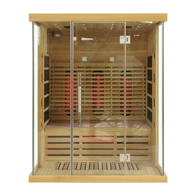 Luxeemf Koolstofcomité Heater Full Spectrum Infrared Sauna voor 3 Persoons Commercieel Huis