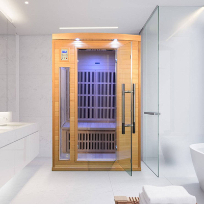 Comité Heater Far Infrared Sauna Room van de familie het Binnen Stevige Houten Koolstof voor Persoon 2
