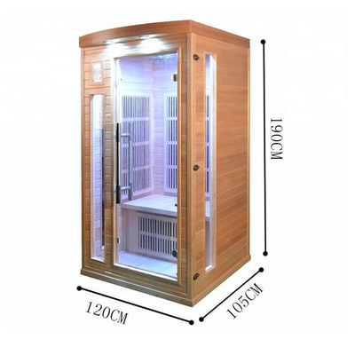 1750W Zaal van de luxe de Houten veel Infrarode Droge Sauna Binnen voor Persoon 2