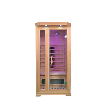 Rechthoekige Hemlock Home Saunaruimte 8 mm gehard glas 1 jaar garantie
