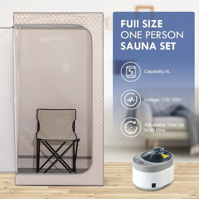 Volledige maat vouwbare draagbare stoomsauna OEM / ODM draagbare sauna tent