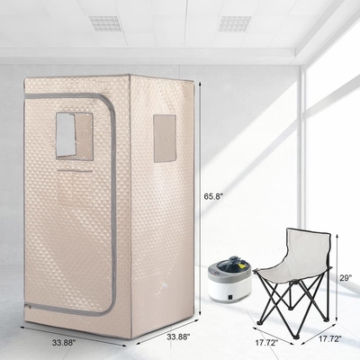 Volledige maat vouwbare draagbare stoomsauna OEM / ODM draagbare sauna tent