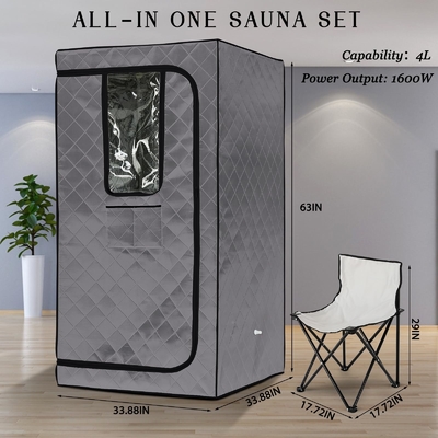 110 - 120V AC 60Hz Draagbare stoomsauna met transparant raamontwerp