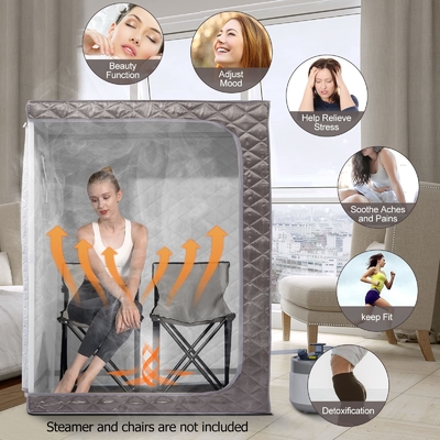 1500W Draagbare stoomsauna Waterdicht Stof Voor Twee Personen Sauna Tent