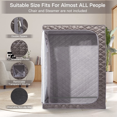 1500W Draagbare stoomsauna Waterdicht Stof Voor Twee Personen Sauna Tent