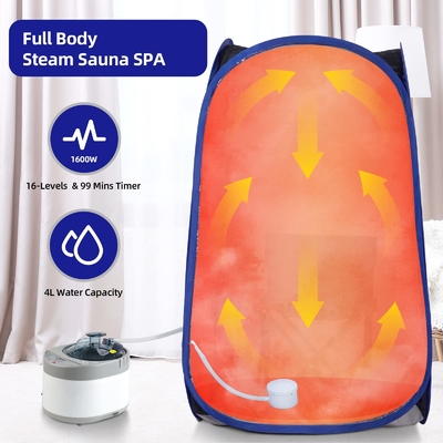 Full Body Spa Opvouwbare Draagbare Stoomsauna Met Verstelbare Tijdregeling
