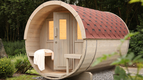 Sauna van massief hout Hemlock Ceder Buitenvat Sauna nat stoom Traditionele sauna kamer
