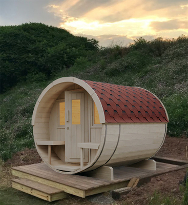 Sauna van massief hout Hemlock Ceder Buitenvat Sauna nat stoom Traditionele sauna kamer