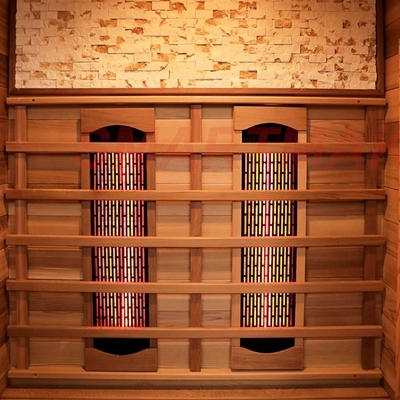Rode ceder binnenhouten houten ver infrarood sauna kamer voor twee personen