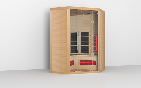 Stoom Houten Indoor Hoek Infrarood Sauna Kamer Hemlock Rood Ceder Materiaal