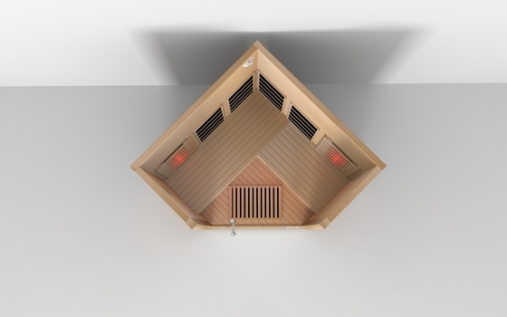 Stoom Houten Indoor Hoek Infrarood Sauna Kamer Hemlock Rood Ceder Materiaal
