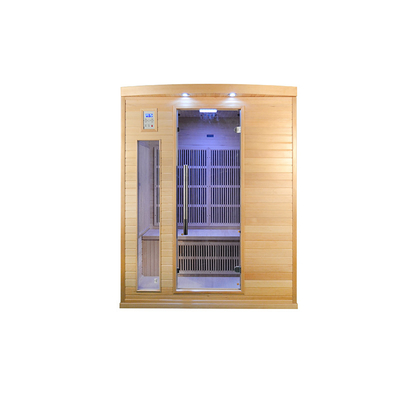 Sauna van droog hout Moderne luxe ver infrarood sauna voor thuis 2700W