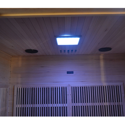 Sauna van droog hout Moderne luxe ver infrarood sauna voor thuis 2700W