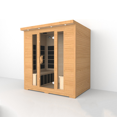 Rode Cedar 4 persoon Infrarood Sauna Thuis Ver Infrarood Sauna Kamer