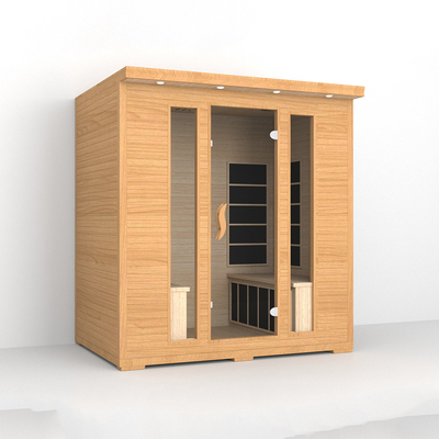 Rode Cedar 4 persoon Infrarood Sauna Thuis Ver Infrarood Sauna Kamer
