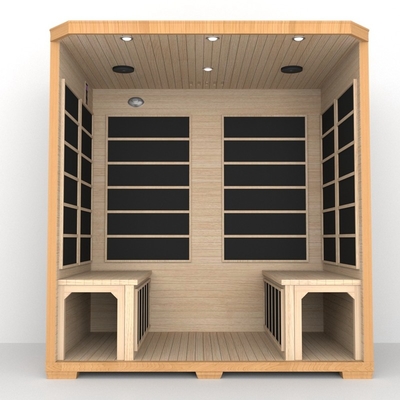 Smartmak Low Emf Near Infrared Sauna 4 personen Rode Cedar Infrared Sauna