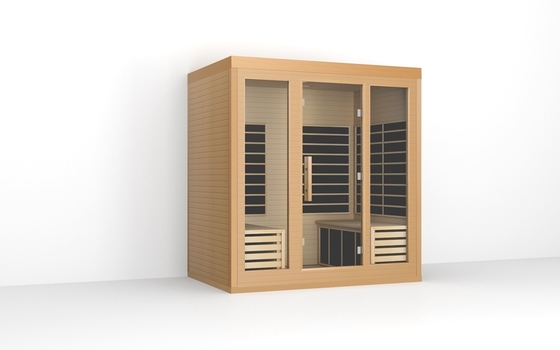 ODM OEM Solid Wood Grote ver infrarood sauna kamer voor 4 personen