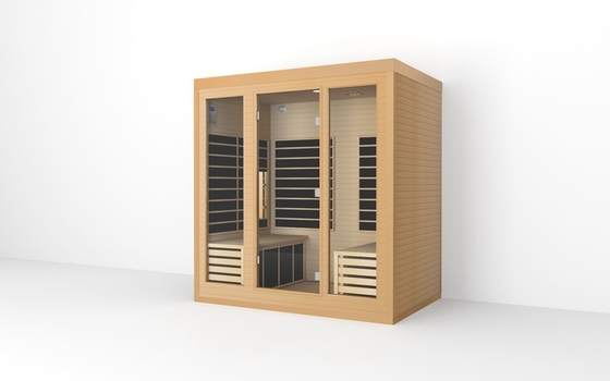 ODM OEM Solid Wood Grote ver infrarood sauna kamer voor 4 personen