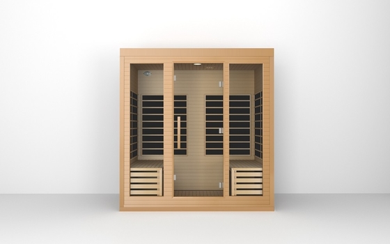 ODM OEM Solid Wood Grote ver infrarood sauna kamer voor 4 personen