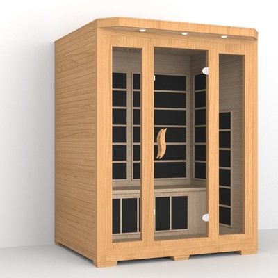 Luxe huis binnenshuis 3 personen vol spectrum infrarood sauna kamer voor spa
